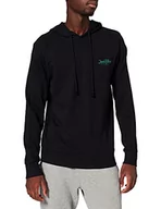 Bluzy męskie - JACK&JONES ACCESSORIES Jacchap Ls męska bluza z kapturem, czarny, M - miniaturka - grafika 1