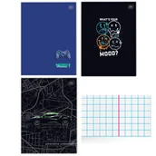 Zeszyty szkolne - 3 X ZESZYT A4, 32 KARTKI, KRATKA Z MARGINESEM, DLA CHŁOPCA, INTERDRUK - miniaturka - grafika 1