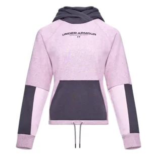 Damska bluza dresowa UNDER ARMOUR Rival + Fleece Hoodie - Kurtki i kamizelki sportowe damskie - miniaturka - grafika 1