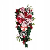 Ozdoby bożonarodzeniowe - WIANEK STROIK ŚWIĄTECZNY BOŻE NARODZENIE NA DRZWI DEKORACJE - miniaturka - grafika 1