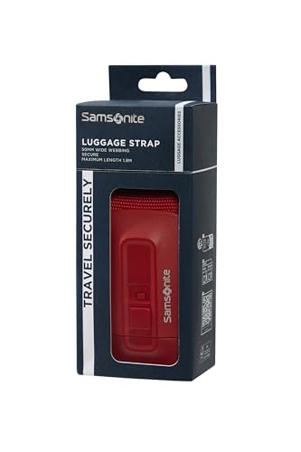 Samsonite – Pasek do bagazu 50 mm, Czerwony
