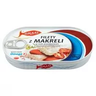 Konserwy i dania rybne - Graal Filety z makreli w sosie pomidorowym z suszonymi pomidorami 170 g - miniaturka - grafika 1
