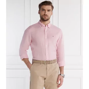 Tommy Hilfiger Lniana koszula PIGMENT DYED | Regular Fit - Koszule męskie - miniaturka - grafika 1