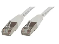 Patchcordy - MicroConnect RJ-45/RJ-45 kat.6 F/UTP Biały 1m B-FTP601W - miniaturka - grafika 1