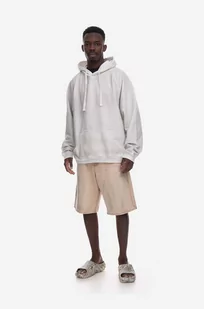 Guess U.S.A. bluza bawełniana męska kolor szary z kapturem wzorzysta Washed Hoodie M2BQ00KBB40 G1CG - Bluzy męskie - miniaturka - grafika 1