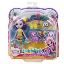 Barbie Enchantimals. Rodzina lemurów HRX86 Mattel - Lalki dla dziewczynek - miniaturka - grafika 1