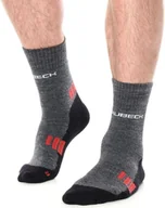 Skarpety termoaktywne - Brubeck Skarpety męskie Trekking Light grafitowo-czerwone r. 45-47 BTR002/M - miniaturka - grafika 1