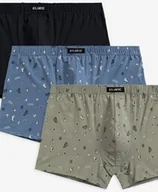 Majtki męskie - Bokserki męskie Atlantic 3MH-188 khaki - miniaturka - grafika 1