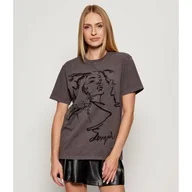 Koszulki i topy damskie - Desigual T-shirt TS_BUDAPEST Regular Fit - miniaturka - grafika 1