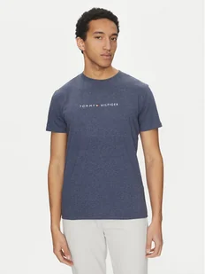 Tommy Hilfiger T-Shirt UM0UM03525 Granatowy Regular Fit - Koszulki męskie - miniaturka - grafika 1