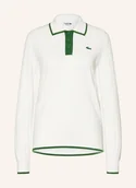 Swetry damskie - Lacoste Funkcyjna Koszulka Polo weiss - LACOSTE - miniaturka - grafika 1