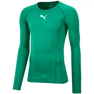 Bluzy sportowe męskie - Koszulka do piłki nożnej męska Puma Liga Baselayer Tee LS - grafika 1