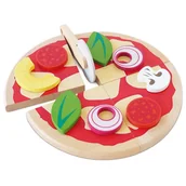Zabawy w naśladowanie dorosłych - Pizza drewniana z dodatkami Le Toy Van - miniaturka - grafika 1