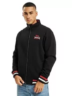 Bluzy męskie - Lonsdale Bluza męska Zip Dover, czarny, 3XL - miniaturka - grafika 1