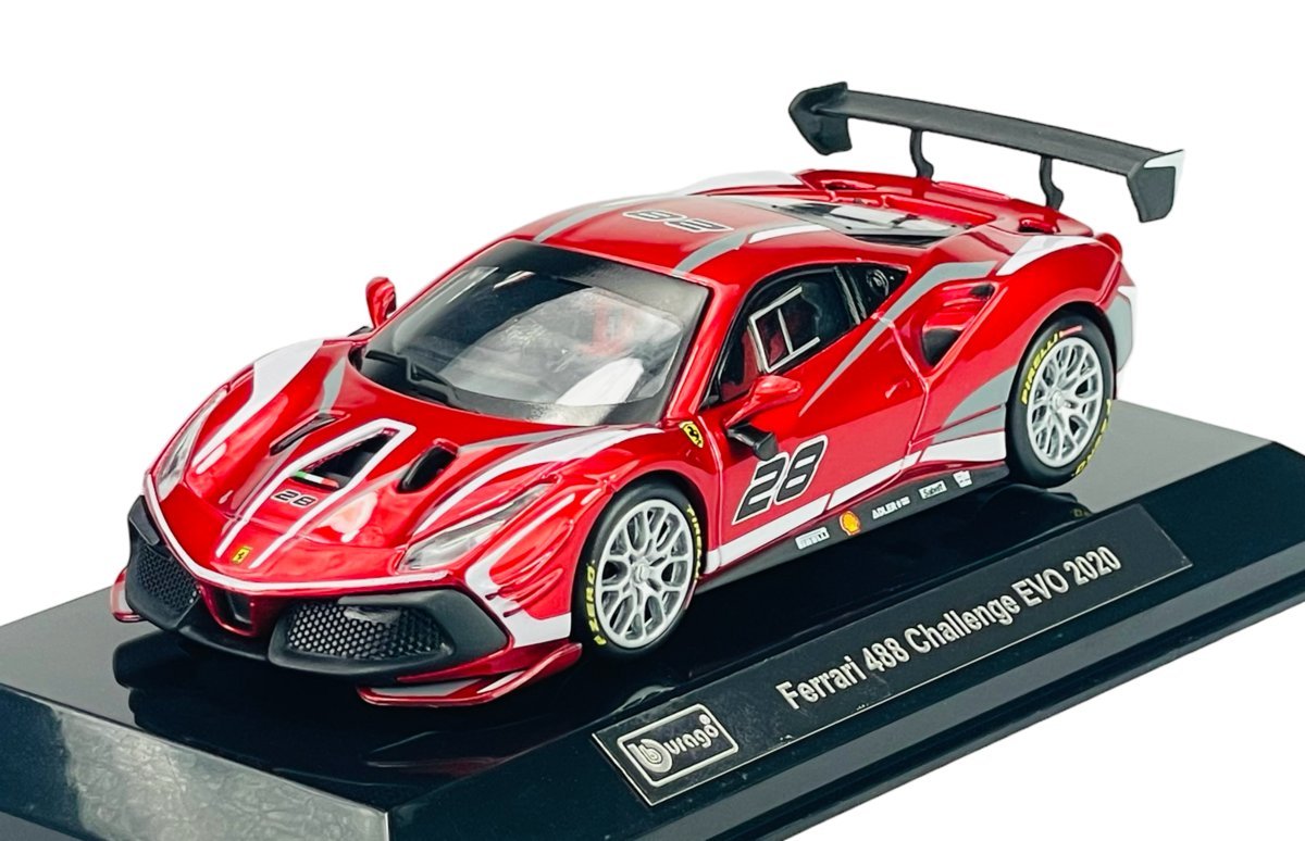 BBURAGO 2020 FERRARI 488 CHALLENGE EVO SIGNATURE SERIES CZERWONY 1:43 36309