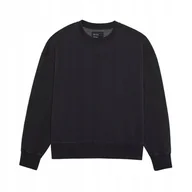 Bluzy męskie - BLUZA FOX WORDMARK OVERSIZED FLEECE CREW BLACK S - miniaturka - grafika 1