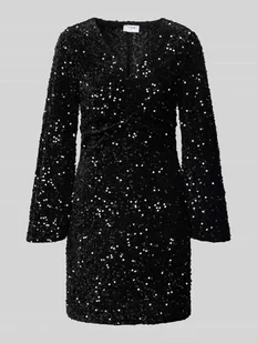 Sukienka mini z cekinami model ‘BARINA’ - Sukienki Sukienka mini z cekinami model ‘BARINA’ - Sukienki - miniaturka - grafika 1