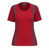 Koszulki i topy damskie - HEAD Club 25 Tech T-shirt damski, czerwony - miniaturka - grafika 1