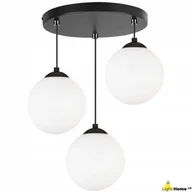 Lampy sufitowe - Lampa Wisząca ze Szklanym Kloszem Florence 2250/3/OW Hom - miniaturka - grafika 1