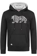 Bluzy męskie - Lonsdale Męska bluza Ashgrove, czarny/szary, 3XL - miniaturka - grafika 1