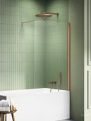 Parawany nawannowe - Parawan nawannowy New Trendy New Soleo 80x140 cm 1-częściowy stały uniwersalny miedź P-0135-WP - miniaturka - grafika 1