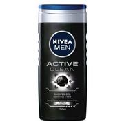 Żele pod prysznic dla mężczyzn - Nivea Men Active Clean Żel pod prysznic 250ml - miniaturka - grafika 1