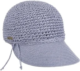 Uni Rollable Crochet Cap by Seeberger, fioletowy, One Size - Czapki męskie - miniaturka - grafika 1