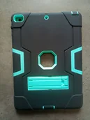 Etui do tabletów - Etui Case do iPad Air Gen.5 Pancerne Czarno Miętowe - miniaturka - grafika 1