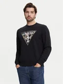 Bluzy męskie - Guess Bluza M5YQ05 K68I4 Czarny Regular Fit - miniaturka - grafika 1