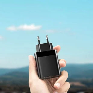 Baseus Mirror Lake szybka ładowarka Quick Charge 3.0 2x USB 18W z wyświetlaczem biały (CCJMHA-A02) - Ładowarki do telefonów - miniaturka - grafika 10