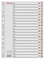 Przekładki do segregatorów - Esselte Przekładki PCV szare A4 A-Z 100112 - miniaturka - grafika 1