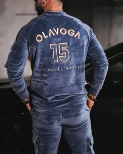 Komplet męski OLAVOGA CARGO 2024 szary M - Fashionplace - Dresy męskie - miniaturka - grafika 1
