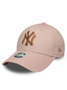 New Era Czapka z daszkiem New York Yankees Metallic 9FORTY 60667375 Różowy - Czapki damskie - miniaturka - grafika 1