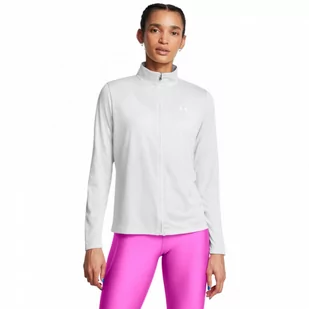 Damska bluza treningowa rozpinana bez kaptura Under Armour Tech Full Zip - biała - UNDER ARMOUR - Bluzy sportowe damskie - miniaturka - grafika 1