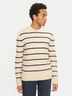 Swetry męskie - Brave Soul Sweter MK-248OSLO Beżowy Regular Fit - miniaturka - grafika 1