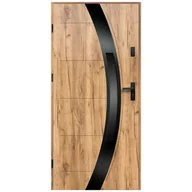 Drzwi zewnętrzne - Isoxa Drzwi zewnętrzne stalowe wejściowe Nero Shadow 68 grandson 90 lewe - miniaturka - grafika 1