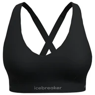 Biustonosze - Biustonosz damski Icebreaker Merino 125 Cool-Lite Sprite Racerback Bra Black M - miniaturka - grafika 1