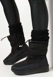 Czarne Śniegowce Kenthurst - Śniegowce damskie - miniaturka - grafika 1