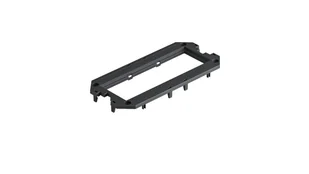 OBO Bettermann Ramka montażowa do UT3 3 Modul45 165x76x4mm PA grafitowo-czarny RAL9011 7408753 7408753 - Kanały kablowe - miniaturka - grafika 1