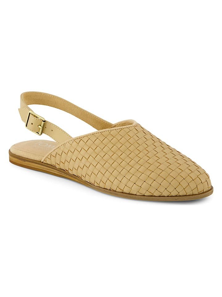 TOMS Baleriny w kolorze żółtym z paskiem