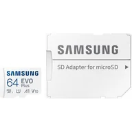 Karty pamięci - Karta pamięci SAMSUNG EVO Plus (2024) 64GB MicroSDXC + adapter - miniaturka - grafika 1