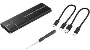 Obudowa na dysk M.2 NVME PCIE USB-C 3.1 Kieszeń M2 - Huby USB - miniaturka - grafika 1