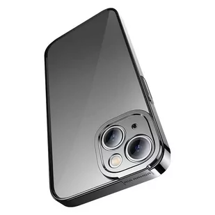 Zestaw ochronny Baseus Glitter przeźroczyste etui i szkło hartowane do iPhone 14 Plus (czarny) - Etui i futerały do telefonów - miniaturka - grafika 2