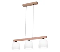 Lampy sufitowe - Kolarz A1352.83.W - Żyrandol na lince NONNA 3xE27/60W/230V dąb/biały - miniaturka - grafika 1