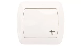 Kontakt Simon - Akord - Łącznik krzyżowy z ramką biały AW7/11 - Wyłączniki światła i elektryczne - miniaturka - grafika 1