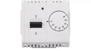 Kontakt Simon SA BASIC Regulator temperatury z czujnikiem wewnętrznym, 16A, 230V~. Montaż gniazda na wkręty do puszki; biały BMRT10w.02/11 - Regulatory i termostaty - miniaturka - grafika 2