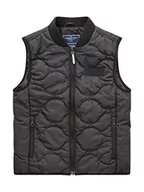 Kurtki i płaszcze dla chłopców - TOM TAILOR Chłopcy Kamizelka 1035722, 29999 - Black, 128 - miniaturka - grafika 1