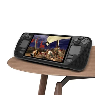 Pancerne etui ochronne silikonowe PGTECH TPU Case do konsoli do Steam Deck Czarne + Szkło - Akcesoria do Nintendo - miniaturka - grafika 6