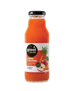 GREAT Sok Jabłko-Marchew 300ml - Soki i napoje niegazowane - miniaturka - grafika 1