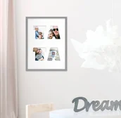 Ramki na zdjęcia - Ramka Na Zdjęcia Prezent Na Dzień Ojca Szara. Ramka Z Passe Partout O Rozmiarze 30X40 Cm - miniaturka - grafika 1